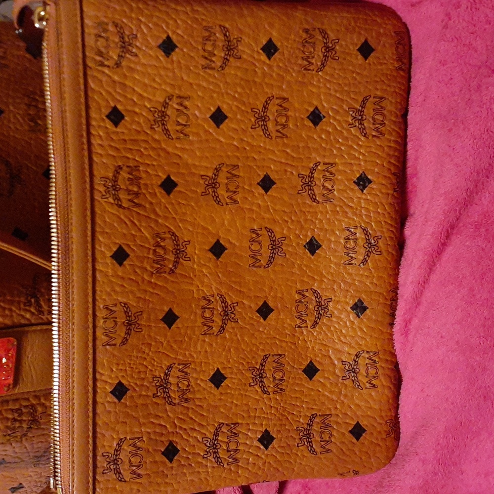 Authentic Mcm Liz Tote Clutch